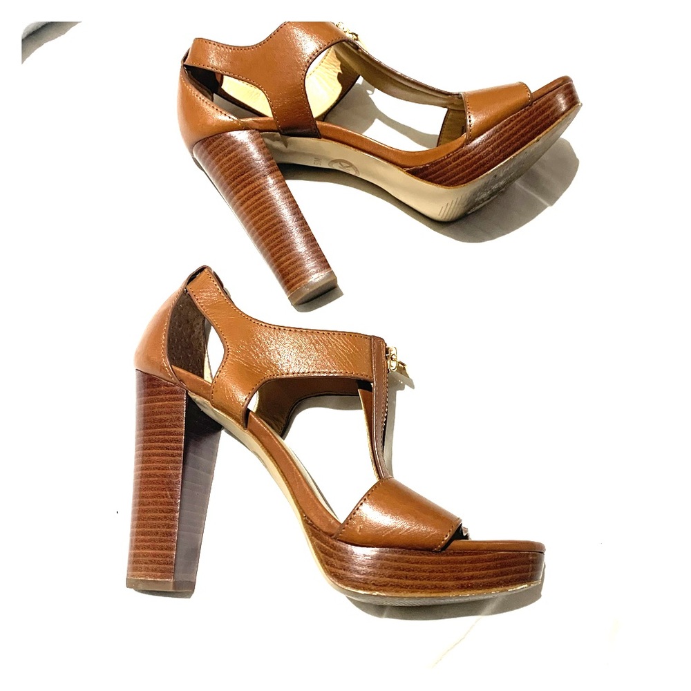 Michael Kors T Strap Platform Sandals